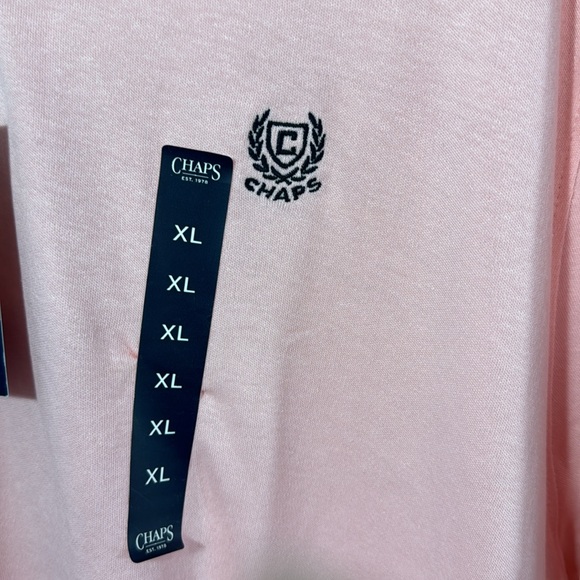 NWT Men’s Chaps Pink Polo Shirt in Size XL - Picture 6 of 13